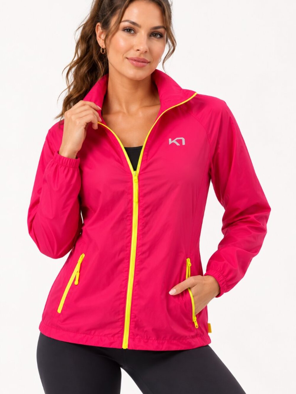KARI TRAA Nora Windbreaker Jacket Pink Medium